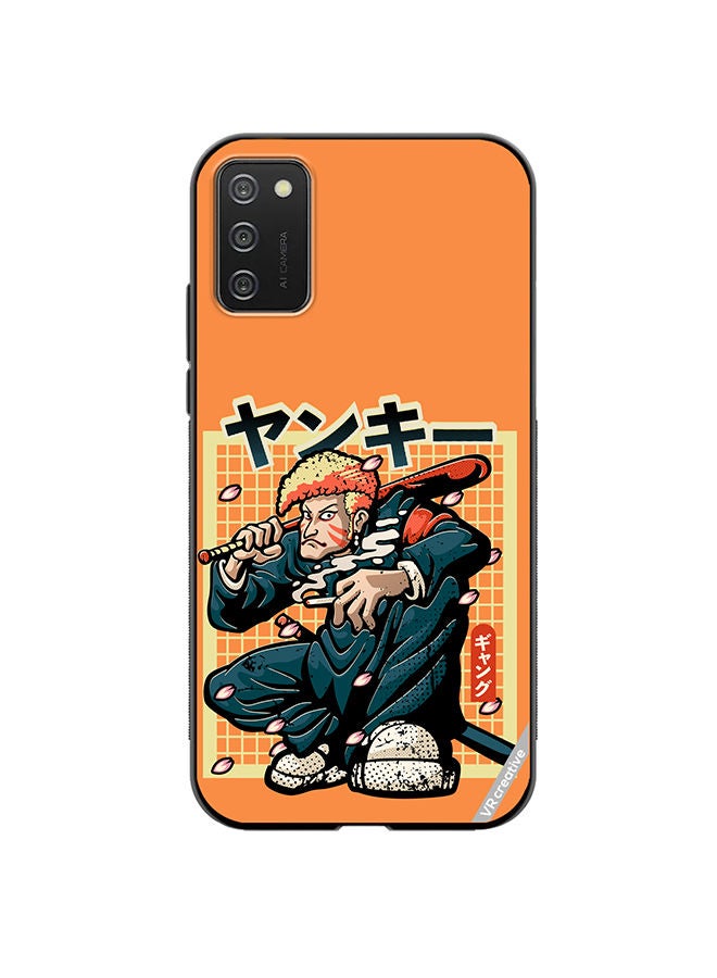 VR CREATIVE Protective Case Cover For Samsung Galaxy A02s Japanesse Yankee Design Multicolour - Image 1