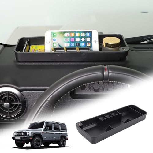 Tumukiw Center Console Dashboard Organizer Compatible with INEOS Grenadier 20202025 Accessories NonSlip Dashboard Tray Dash Storage Box Console Tray Phone Key Organizer Container Style A - Image 1