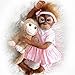 ZIYIUI 21  52 cm Lifelike Reborn Baby Monkey Realistic Handmade Reborn Dolls Newborn Baby Doll Weighted Body Collectible Art Doll Toy for Kids Gifts - Image 4