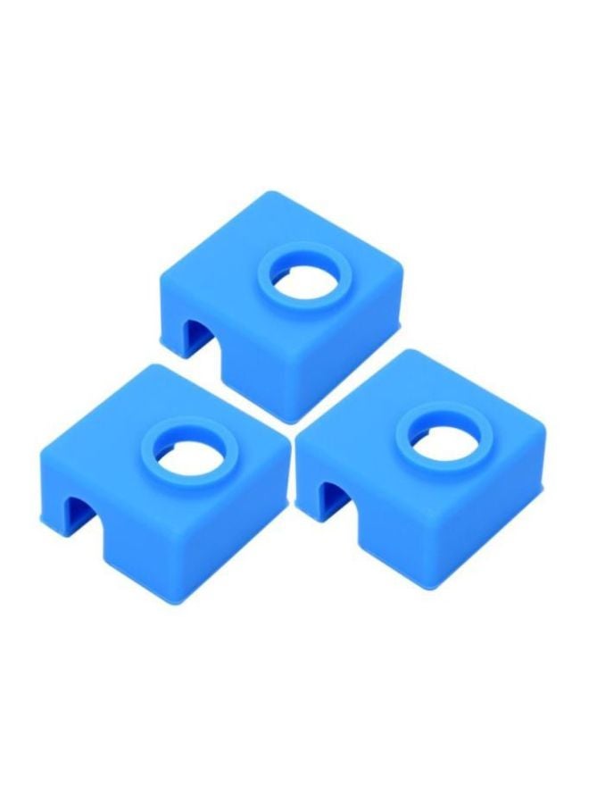 3-Piece Silicone Protective Case Cover For 3D Printer Blue  - Image 1