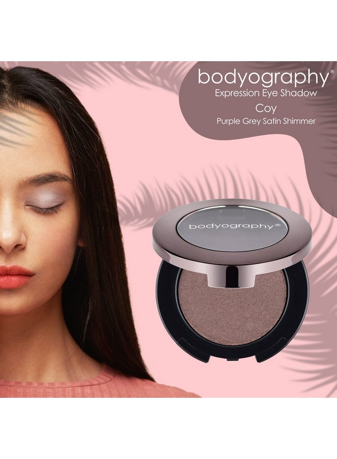 Bodyography Expressions Eye Shadow Multifunctional Eye Shadow Rich, Dense, And Silky Smooth (Coy (Purple Grey Satin Shimmer)) - Image 3