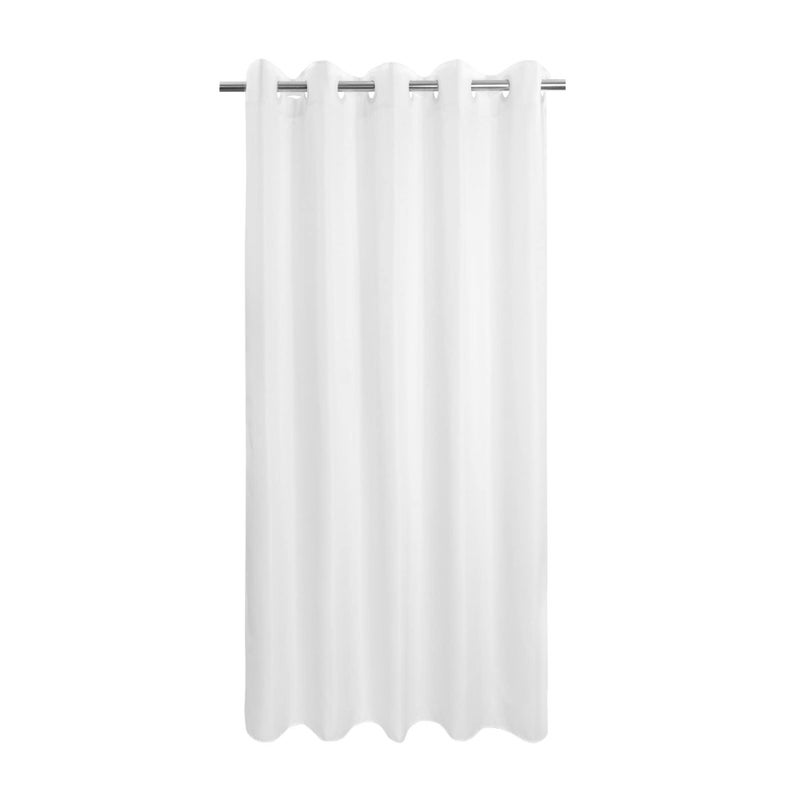 River Dream Extra Long No Hook Shower Curtain or Liner Soft Microfiber - Fabric Shower Curtain Liner Set, Machine Washable & Water Repellent, White, 71x98 - Image 1