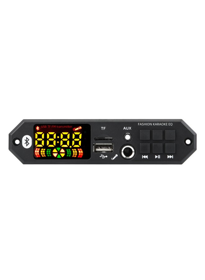 Support Microphone Karaoke 12v With Power Amplifier 2*40w Bluetooth Mp3 Decoder Board Color Screen With Recording Call Motherboard - Image 2