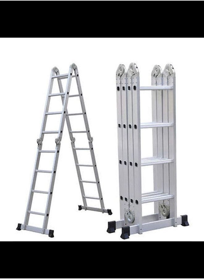 ABBASALI Multi Purpose Folding Extension Ladder  15.5ft  - Image 1