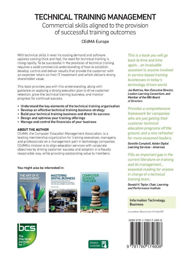 Technical Training Management: Commercial skills aligned to the provision of successful training outcomes