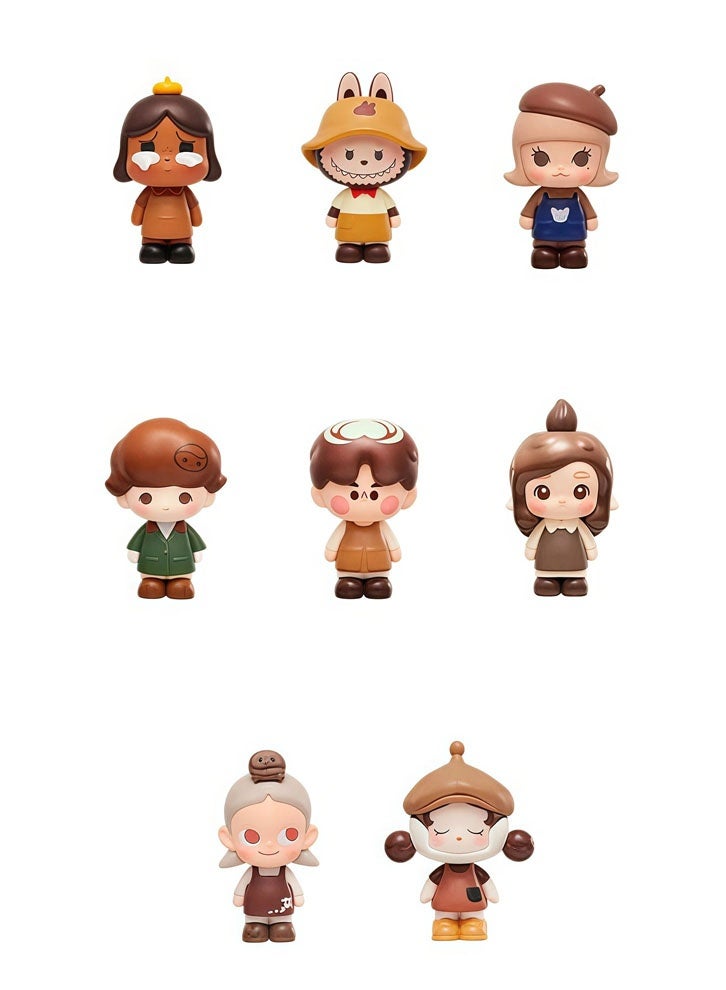 general POP MART coffee factory series cute dolls tide play collection decoration toys gifts for family and friends - Image 1