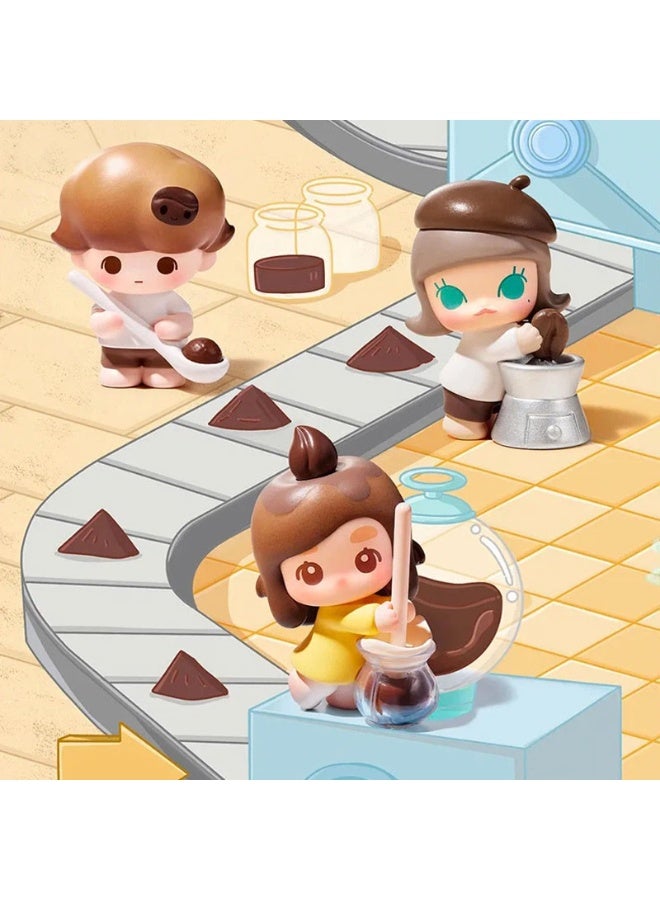 general POP MART coffee factory series cute dolls tide play collection decoration toys gifts for family and friends - Image 3