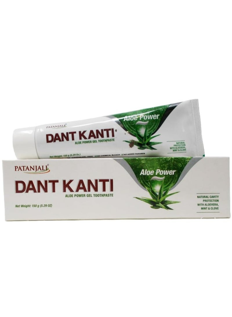 Patanjali Dant Kanti Aloe Power Gel Toothpaste 150 G - Image 1