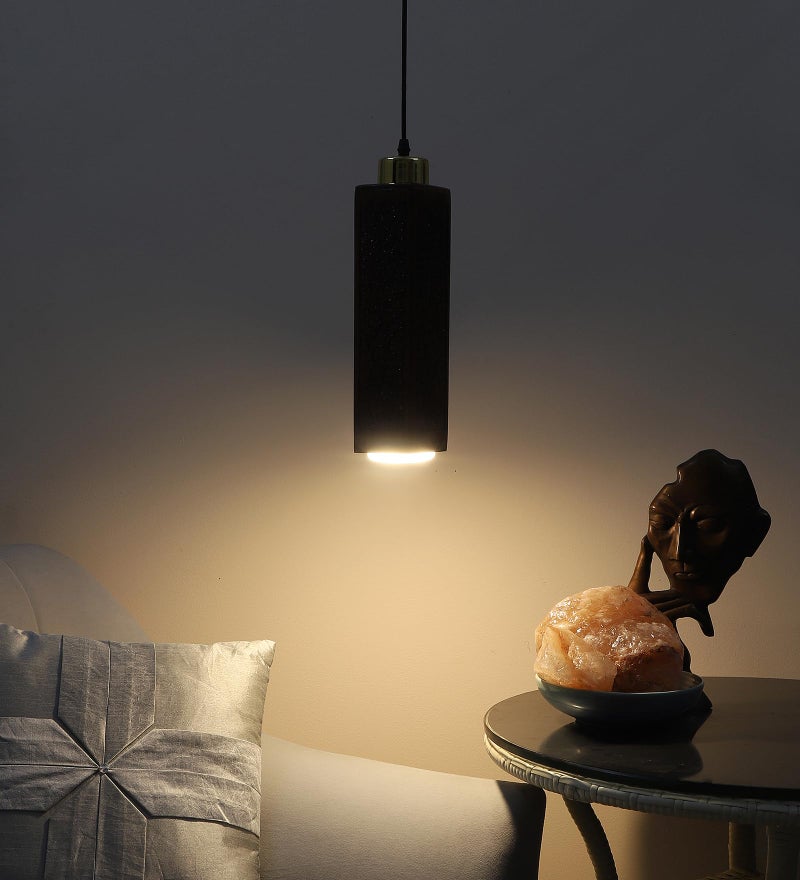 Green House Fully Handmade Sheesham Wood Hanging/Ceiling/Pendant Light | Intricate Carving | 9W in-Built Warm White LED | Brass Rivets | Perfect for Bedroom, Kitchen, Dining Room, Hallway - Image 4