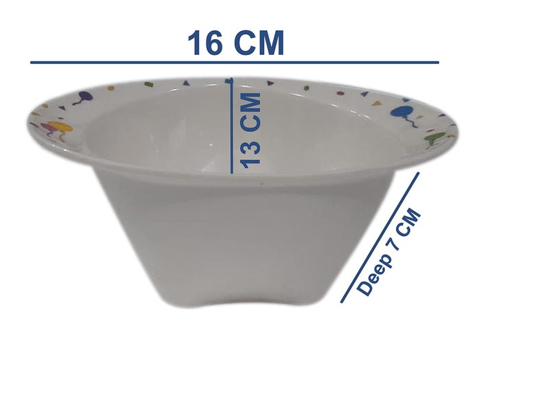 ZIDO (Pack of 2 Multi-Purpose Oval Shape Cartoon Character Bowls for Serving All Type of Snacks Items (Smile Jokers and Rabbit Families). - Image 3