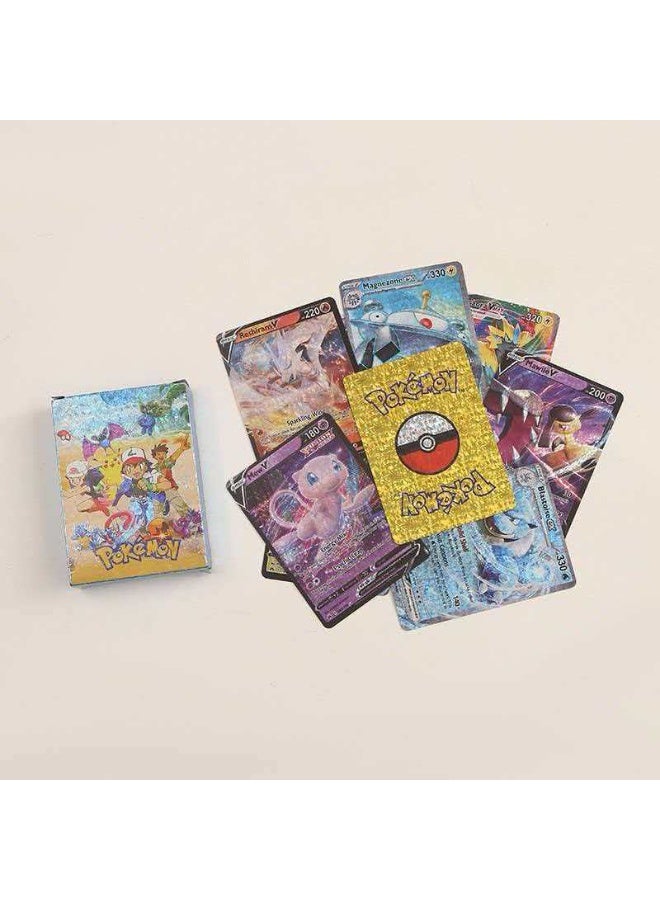 Pokemon Bestseller Pokémon Gold Card Waterproof Pokémon Card Anime Card Puzzle Game - Image 3