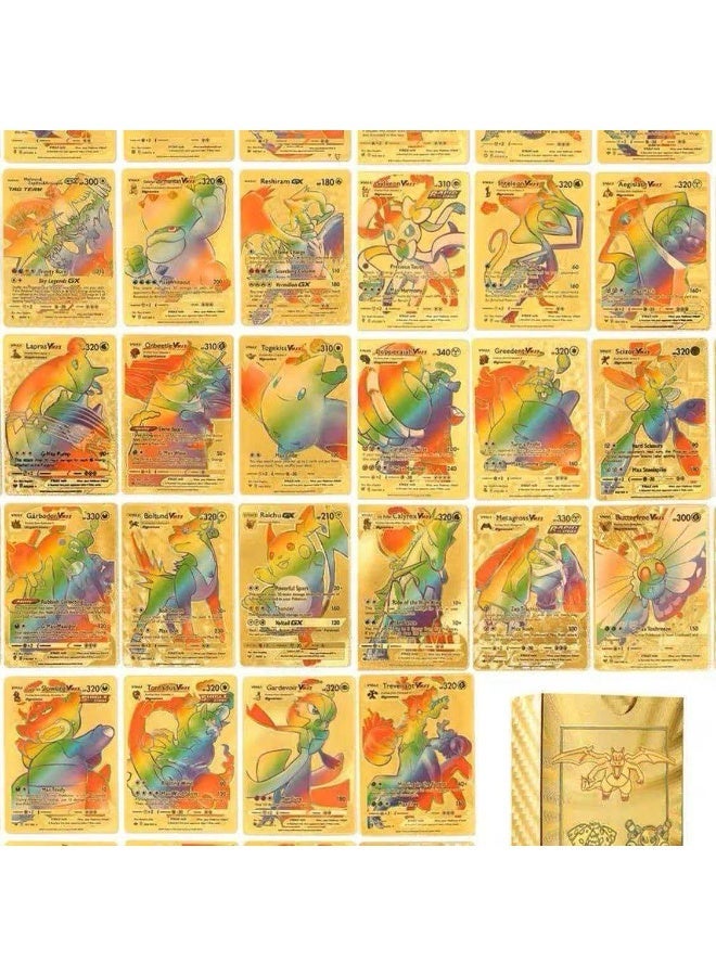 Pokemon Bestseller Pokémon Gold Card Waterproof Pokémon Card Anime Card Puzzle Game - Image 2