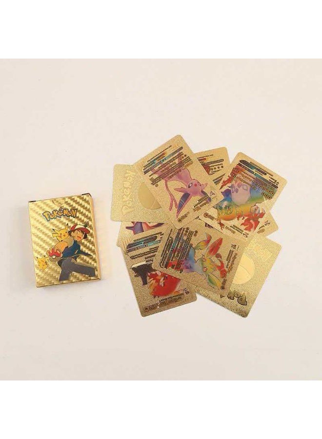 Pokemon Bestseller Pokémon Gold Card Waterproof Pokémon Card Anime Card Puzzle Game - Image 1