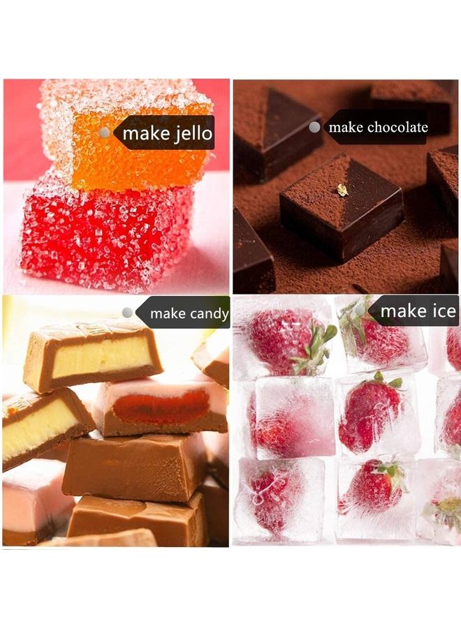 NIBEMINENT 2-Piece Cavity Ice Cube Tray Moulds Blue One Size - Image 2