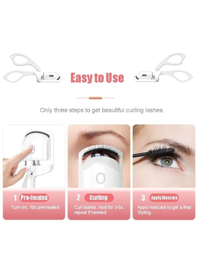 MIRFA Heated Electric Rechargeable Eyelash Curler With Silicone Heating Pads  - Image 4