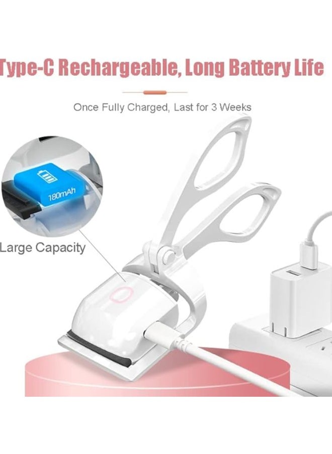 MIRFA Heated Electric Rechargeable Eyelash Curler With Silicone Heating Pads  - Image 5