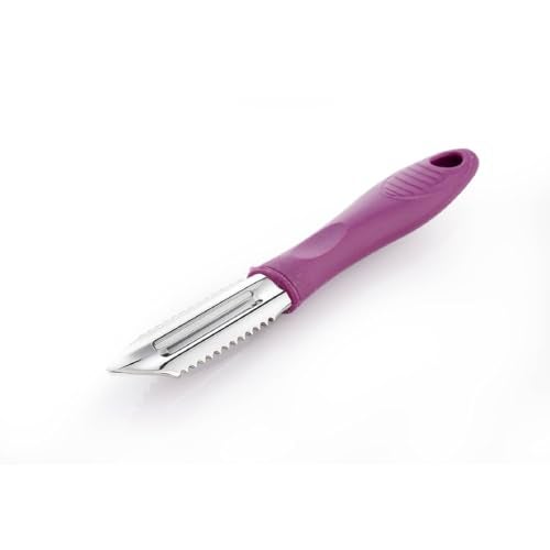 Crystal MKA-009 Sleek Peeler and Scraper | Surgical Steel Blade | Ideal for Fruits & Vegetables | Multicolour - Image 4