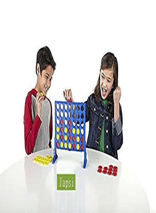 JAPSI لعبة JAPSI Plot 4 الكلاسيكية الاستراتيجية، لاعبان، لعبة تعليمية ممتعة للعائلة، قطع زرقاء وحمراء، للأعمار من 6 سنوات فما فوق | - Image 5