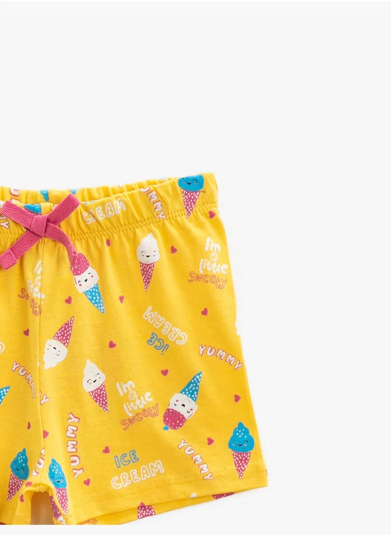 KOTON Printed Shorts Cotton