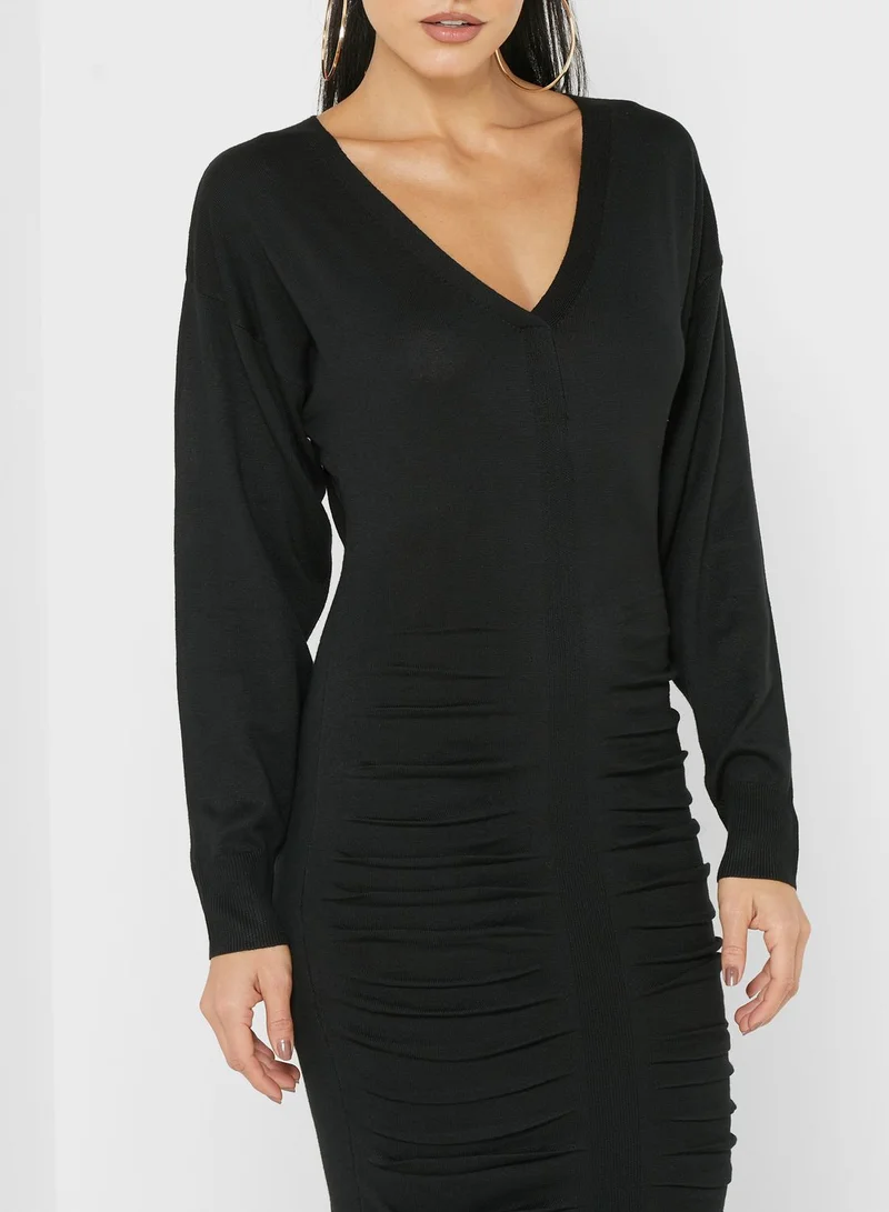 Missguided Tall Ruched Dress