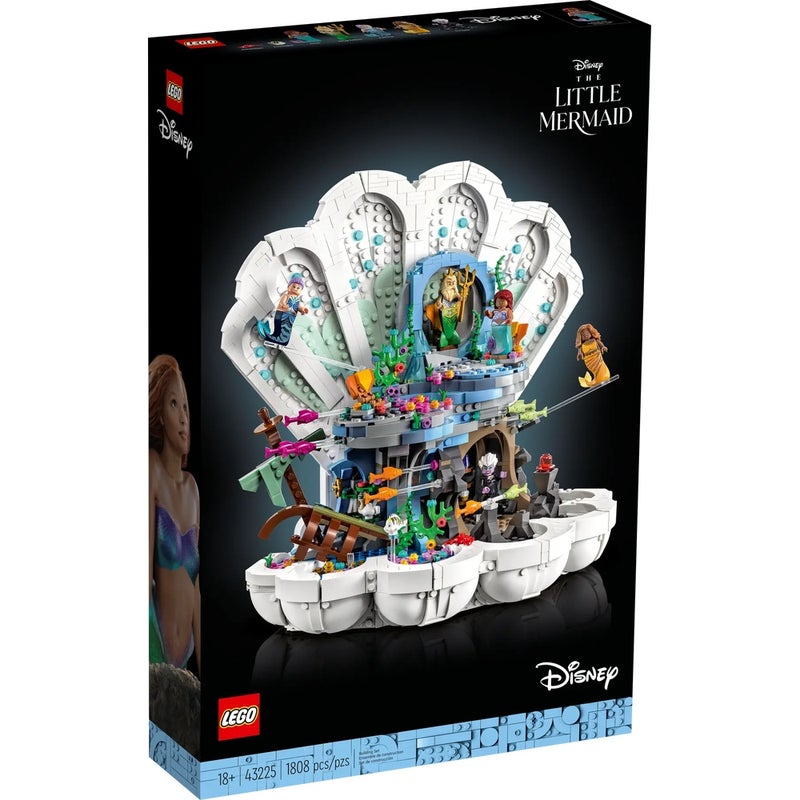 LEGO - The Little Mermaid Royal Clamshell 1808 Pieces - 43225 - Image 1