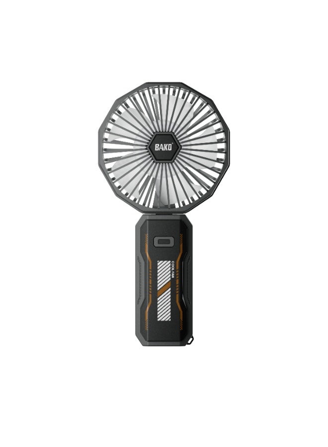 BAIKO GT10 Portable Foldable Mini Handheld Fan with Type-C Charging, 2400mAh Dual Battery, Adjustable Wind Speed, 115° Foldable Cooling Fan for Travel, Office, Camping & Home - Image 2