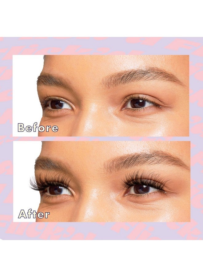 Ienvy False Lashes Flick'D Dcurl Strip Lashes Volume Bouncy Natural Clear Band Cat Eye Dramatic Trendy Extensions Reusable Eye Lashes (02) - Image 4