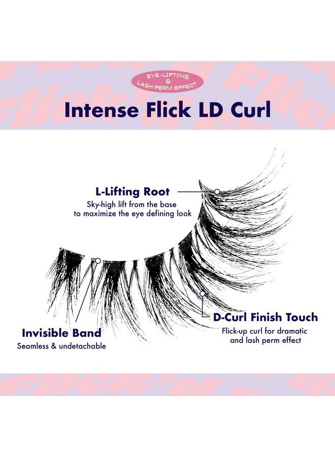 Ienvy False Lashes Flick'D Dcurl Strip Lashes Volume Bouncy Natural Clear Band Cat Eye Dramatic Trendy Extensions Reusable Eye Lashes (02) - Image 5