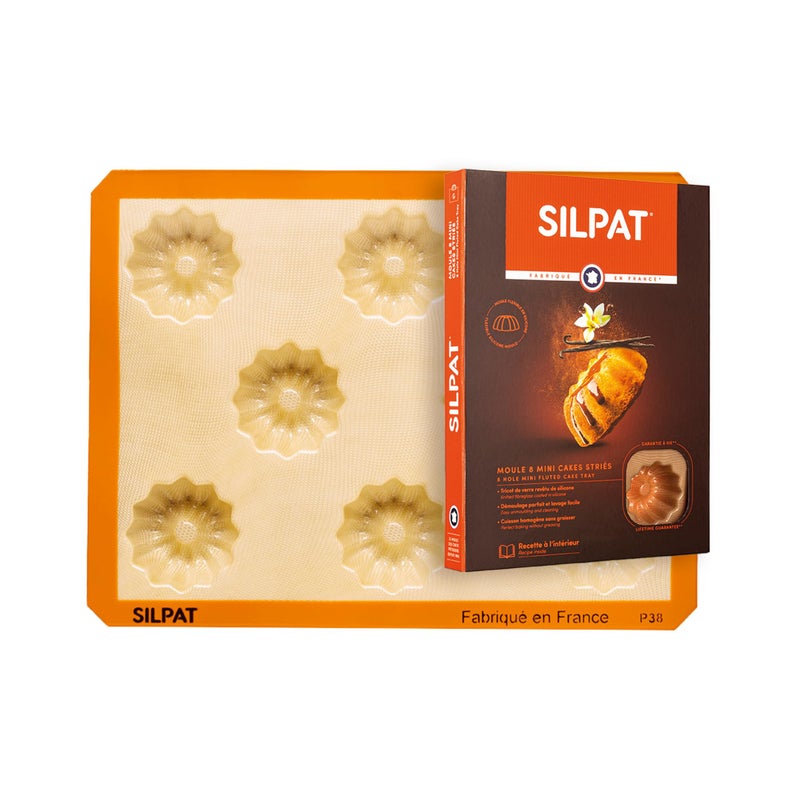 Silpat The Original Perfect Mini Fluted Cake Mold