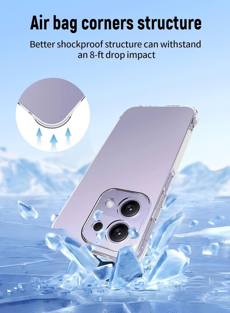 Case for Redmi 15C 4G Clear TPU Four Corners Grade Protection Cover Transparent Soft Silicone - Image 2