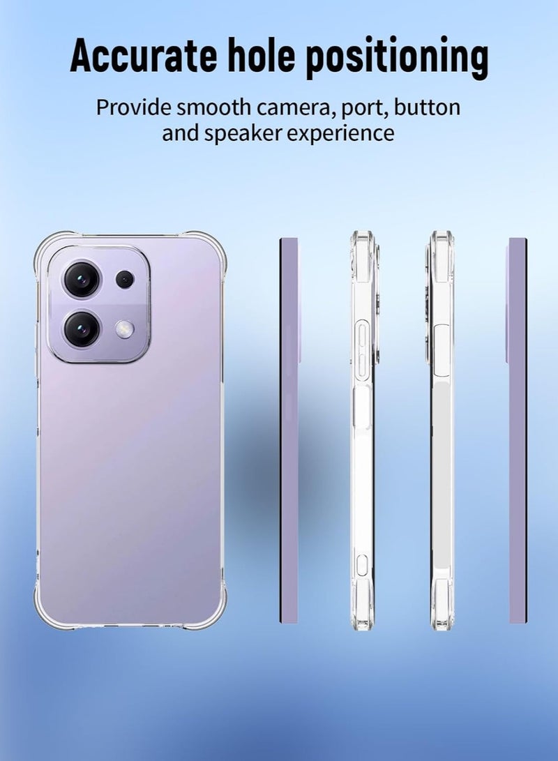 Case for Redmi 15C 4G Clear TPU Four Corners Grade Protection Cover Transparent Soft Silicone - Image 4