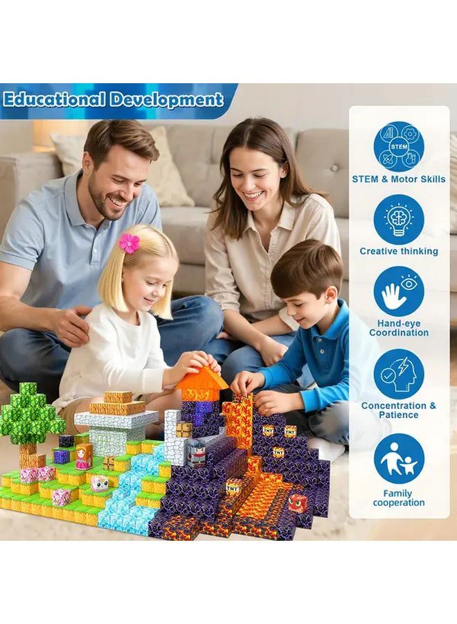 100pcs Magnetic Building Blocks STEM Toy for Kids Ages 3 Plus - Image 4