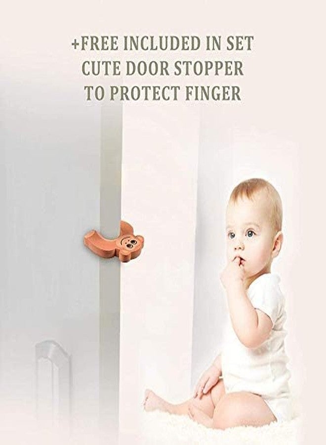 HYDERON® Baby Proofing Edge and Corner Guards - [2M Edge + 4 Corners] Safety 3M Pre-Taped Furniture Bumper for Fireplace, Table, Stair, Cabinet, and More (Color: Brown) - Image 4