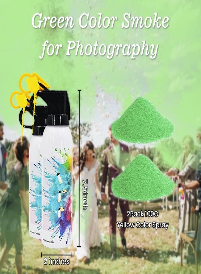PEMUISE Colorful Corn Powder 2Pack Smoke Fire Extinguisher Gender Reveal Smoke with Power for Party Green Powder Smoke Colored Powder for Boy or Girl Birthday Wedding Baby Shower Color Run Party Supplies - Image 2