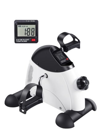 Under Desk Bike Pedal Exerciser, Mini Exercise Bike for Arm/Leg Exercise, Under Desk Exercise with LCD Screen Display for Home/Office Workout, White - pzsku/Z6E808CFB5BA5D19E9E87Z/45/_/1698659637/9d812924-5b5a-425a-8005-3232e5d84e81