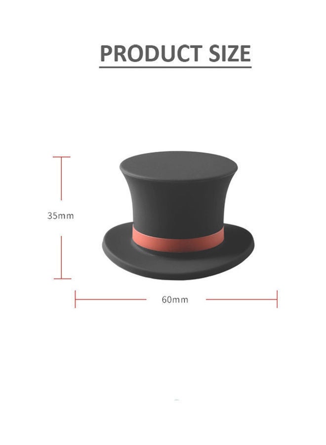 NIBEMINENT Silicone Wine Stopper Cap Black 35x60mm  - Image 5