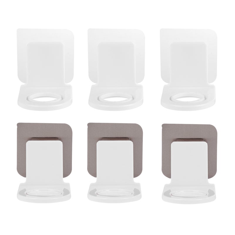 12 Pcs Trace-free Hanging Racks Shower Gel Holders Shampoo Brackets - Image 1