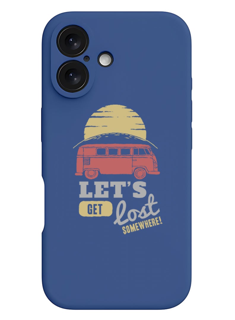 Theodor iPhone 16 Blue Protective Slim Fit Case Liquid Silicone Cover with Full Body Protection Anti-Scratch Shockproof Case For iPhone - let-your-faith - Image 1