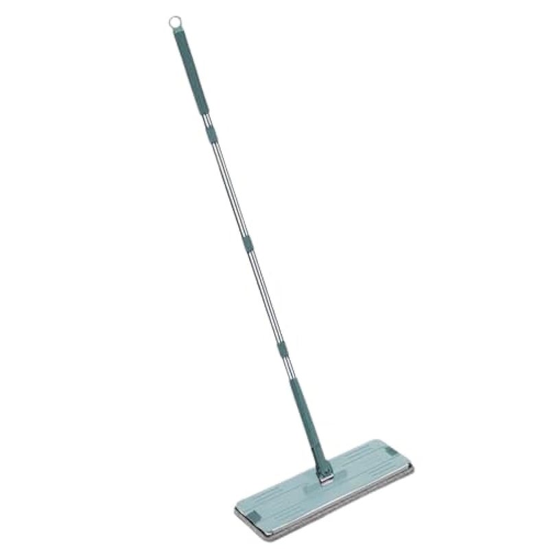 V2H Plastic Durable Flat Mop Spare Head and Handle with Microfiber Refill with 360 Rotate Cleaning for Kitchen Home Office Suitable for V2H Flat Mop32 CM X 12 CM - Image 1