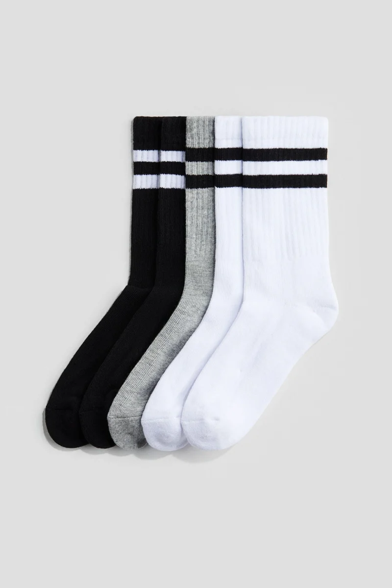H&M 5-pack ribbed socks