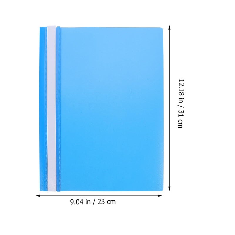 15pcs A4 Plastic File Folder Organizer Set With Cover Protector For Paper And Music Score Storage In Blue - Image 3