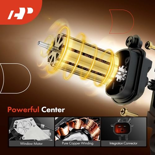 A-Premium Electric Power Window Regulator with Motor Compatible with Chrysler PT Cruiser 2001 2002 2003 2004 2005 Wagon, Front Right Passenger Side - Image 4