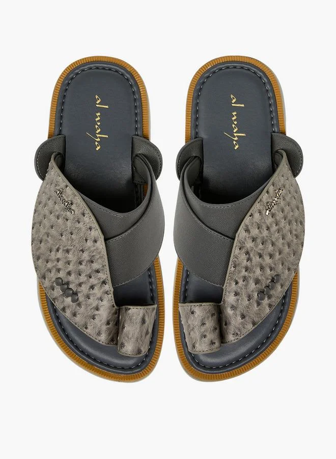 Al Waha Men Toe Loop Detail Arabic Sandals Ramadan Collection