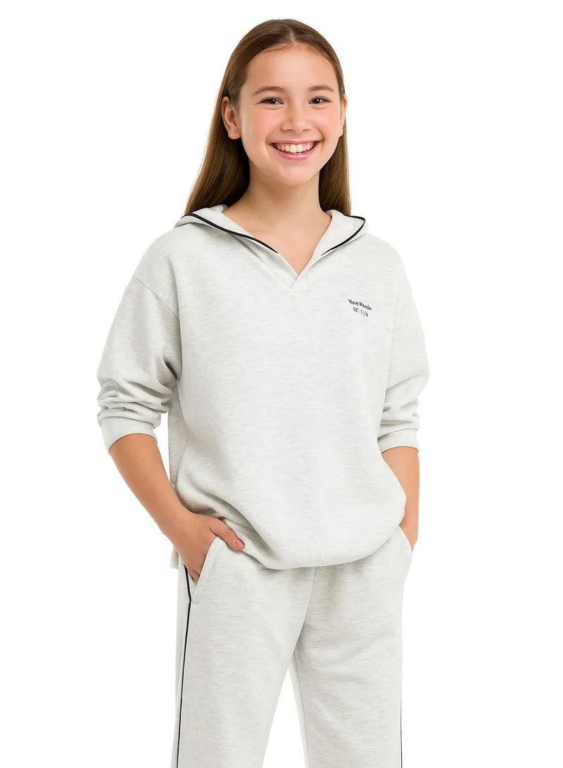 victor and jane Girls’ Hoodie &amp; Wide-Leg Pants Set