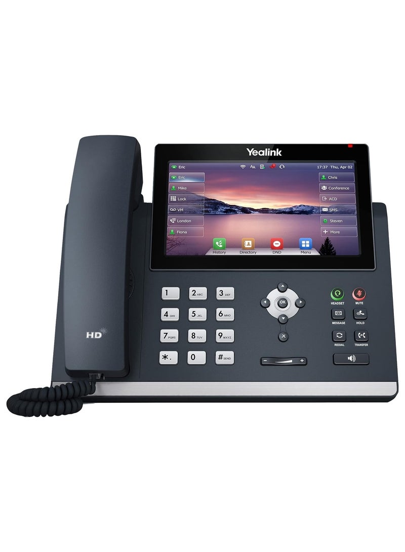 Yealink SIP-T48U Advanced IP Power over Ethernet Corded Phone with Optima HD Voice Technology - Image 1