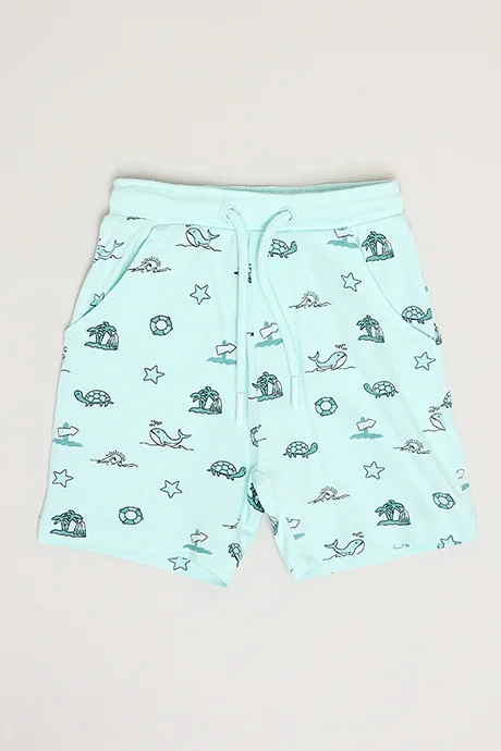 R&B 2 Pack Printed Shorts with Drawstring Waist