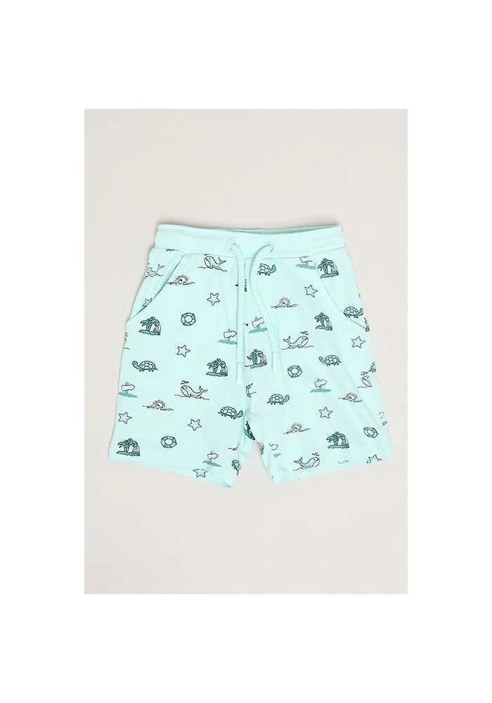 أر أند بي 2 Pack Printed Shorts with Drawstring Waist