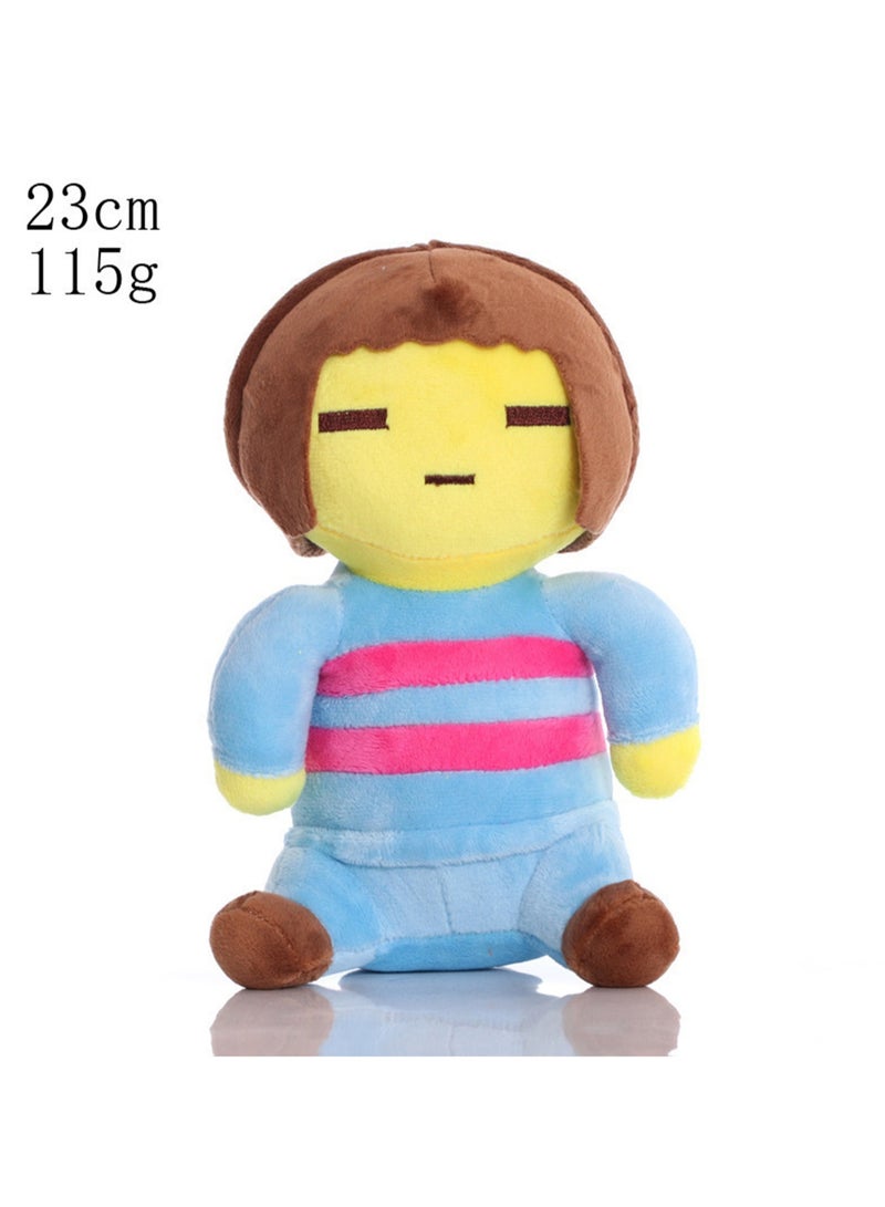 Undertale Plush Toy Game Peripheral Doll Cartoon Character Children's Birthday Gift (Blue and Red Girl) - Image 2