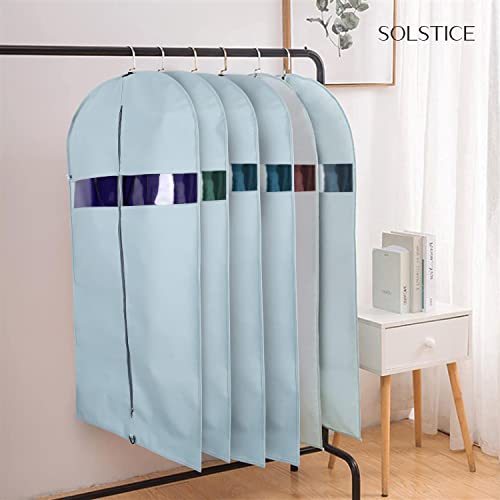 SOLSTICE Suit Cover Big Size with Zip of (40 x 24 inch) | Suit, Coat, Blazer, Jacket Cover (Pack of 5)(Blue) - Image 5