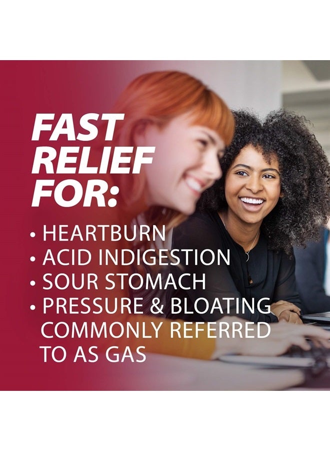 Rolaids Advanced Antacid Plus Anti-Gas 60 Chewable Tablets, Assorted Berry, Heartburn and Gas Relief, 60 Count (Pack of 1) - Image 5